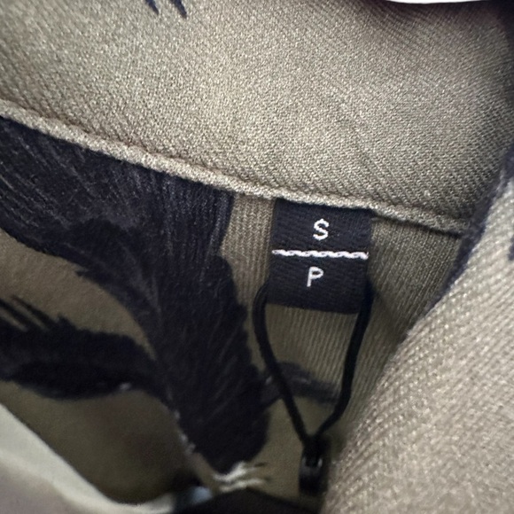 THE KOOPLES Button Down Shirt Relaxed Fit Olive Green Flying Eagle Men Women NWT - Picture 11 of 14